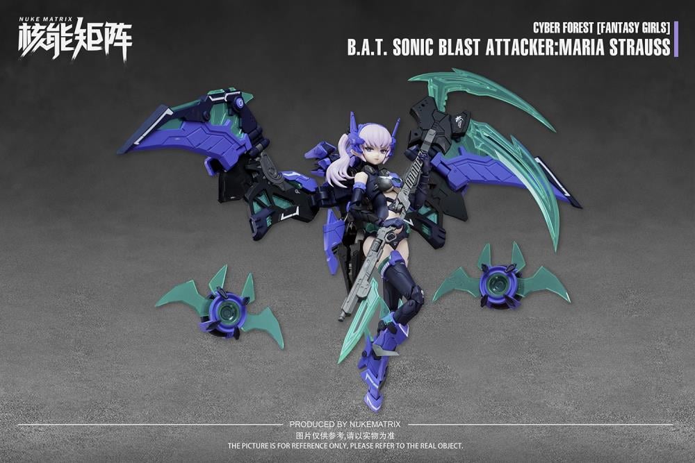 Cyber Forest Fantasy Girls B.A.T. Sonic Blast Attacker Maria Strauss 1/12 Scale Model Kit