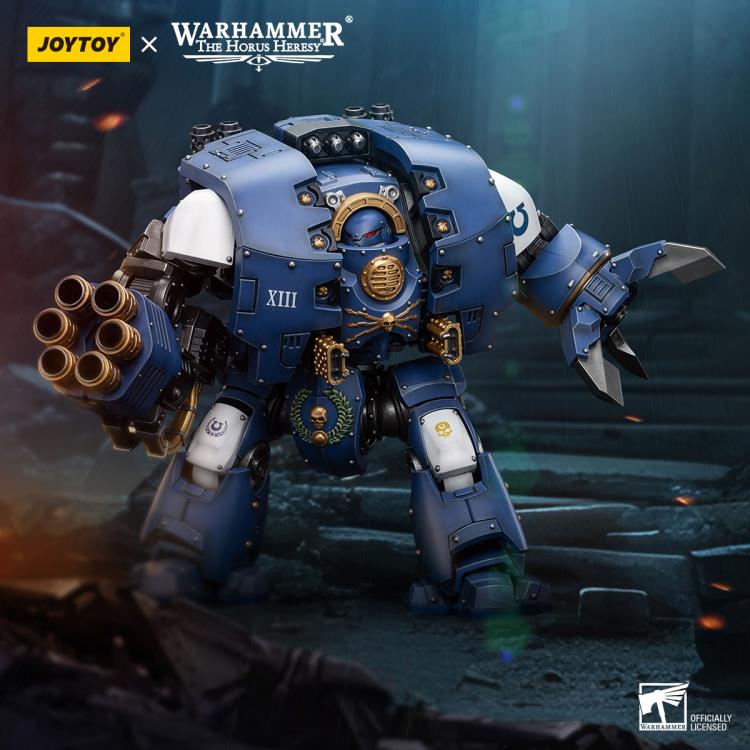 Warhammer The Horus Heresy Ultramarines Leviathan Dreadnought with Cyclonic Melta Lance and Siege Claw 1/18 Scale Action Figure