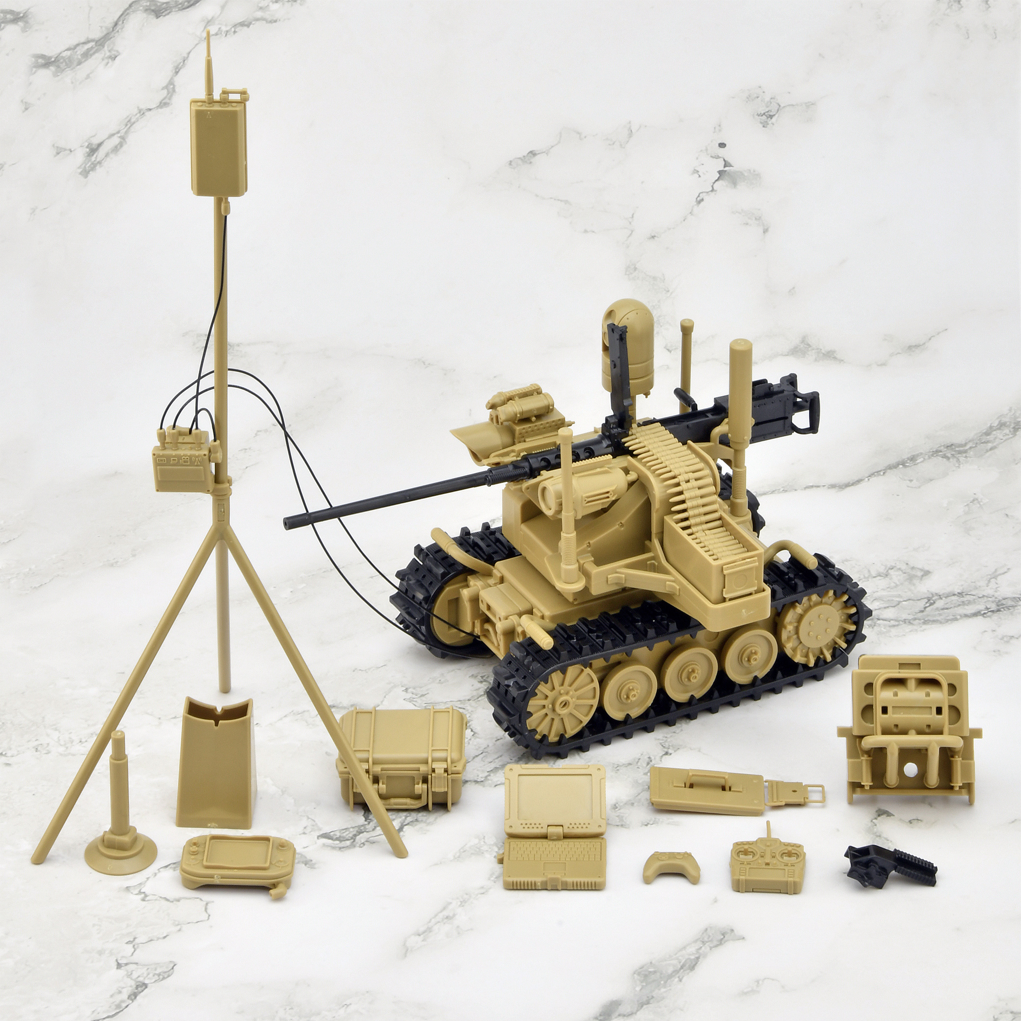 Little Armory LD049 UGV Armed Robot System 2 Caliber Carrier 1/12 Scale Accessory Set