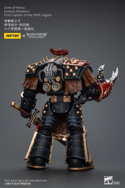 Warhammer 40K Sons of Horus Ezekyle Abaddon, First Captain of the XVLth Legion 1/18 Scale Action Figure