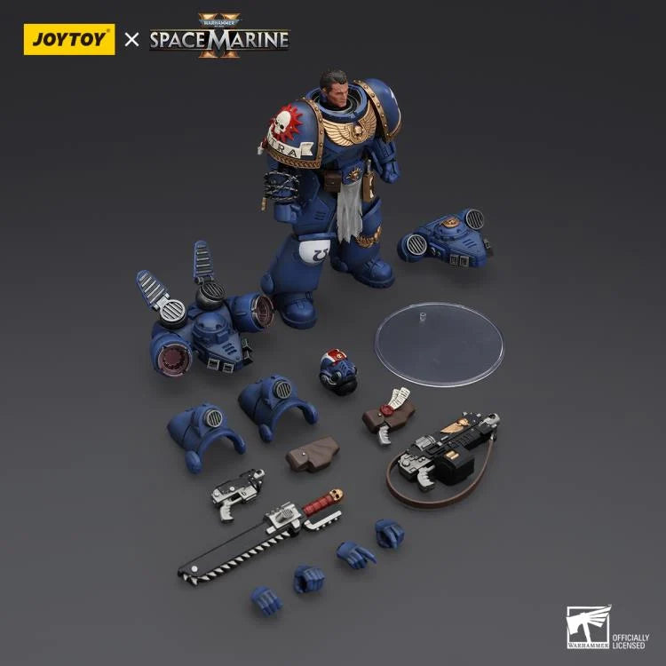 Warhammer 40,000 Space Marine 2 Ultramarines Lieutenant Titus 1/18 Scale Action Figure