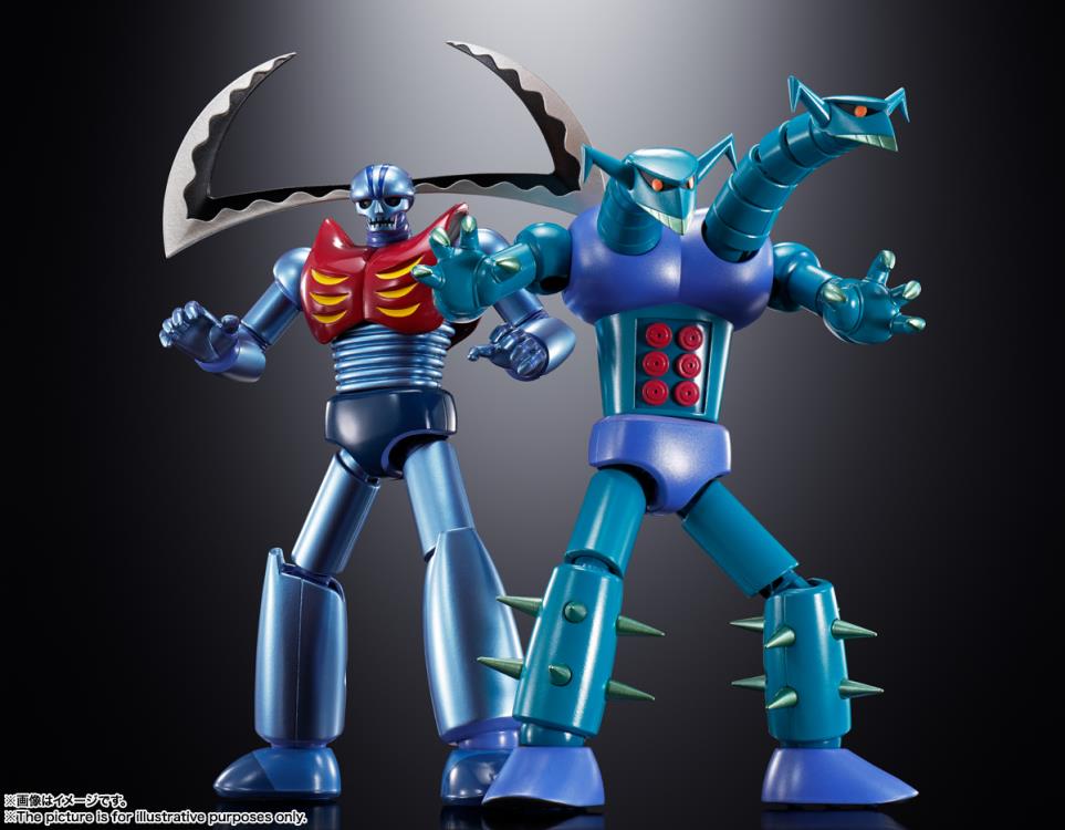 Mazinger Z Soul of Chogokin GX-25R Garada K-7 & GX-26R Doublas M-2