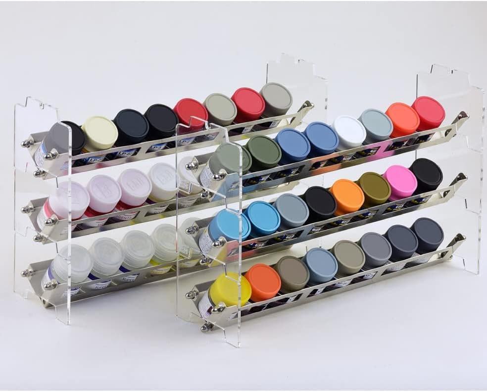 Paint Rack Wide 6 stacks (For Mr. Hobby, IPP)