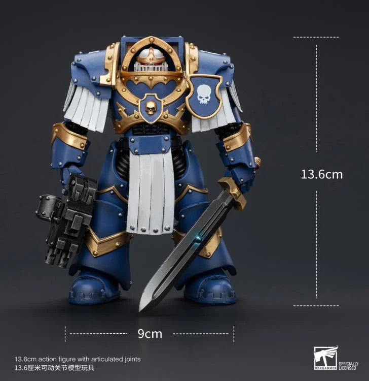 Warhammer The Horus Heresy Ultramarines Cataphractii Terminator Squad Sergeant with Power Sword 1/18 Scale Action Figure