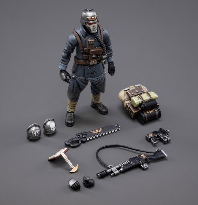 Warhammer 40K Death Korps of Krieg Veteran Squad Guardsman Squad Sergeant 1/18 Scale Action Figure