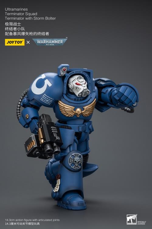 Warhammer 40K Ultramarines Terminator Squad Terminator with Storm Bolter 1/18 Scale Action Figure