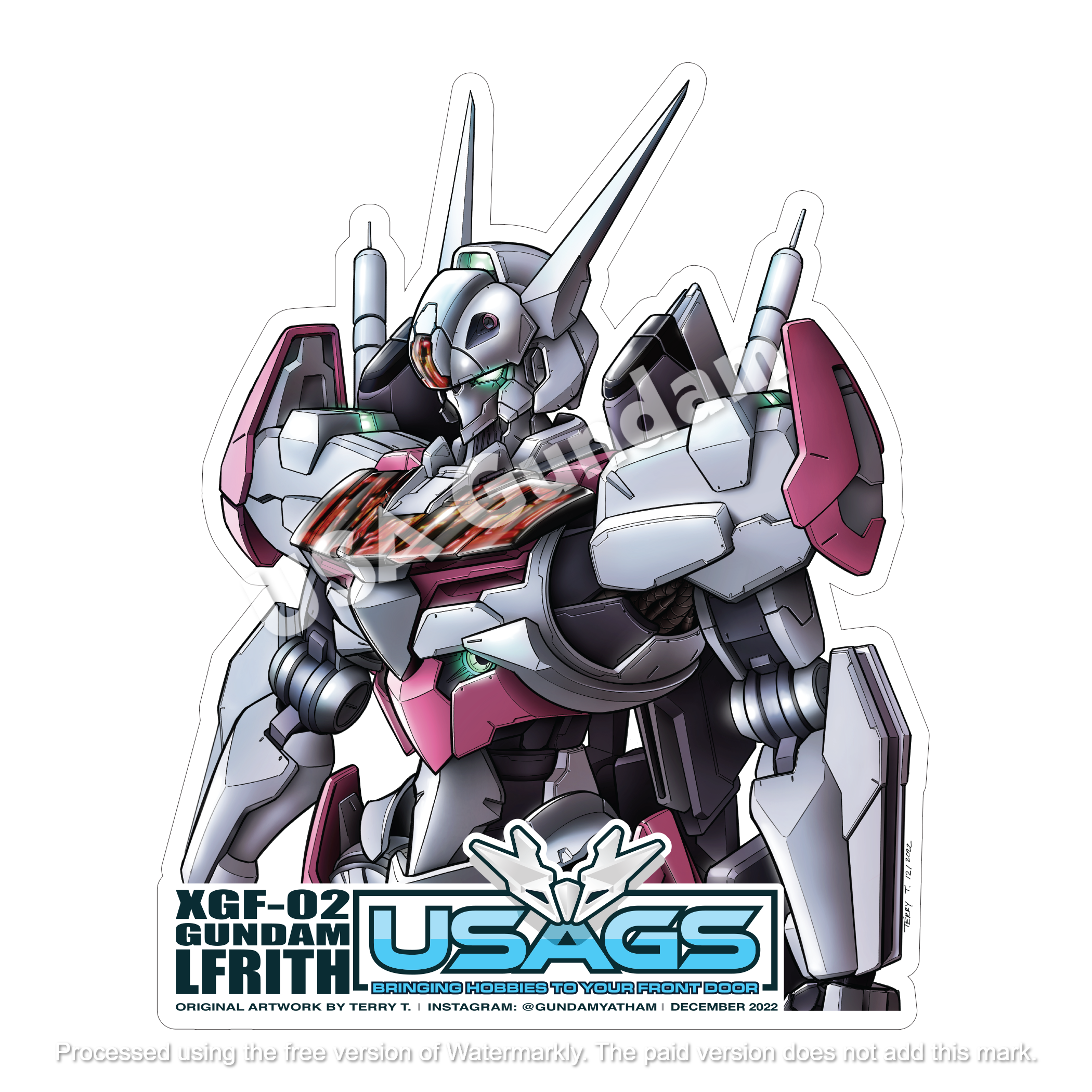 Gundam Lfrith Sticker