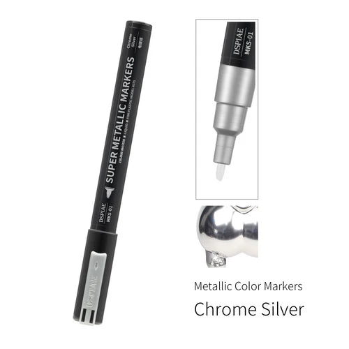 DSPIAE MKS-01 Chrome Silver Super Metallic Markers