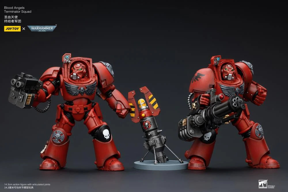 Warhammer 40K Blood Angels Terminator Squad Terminator with Assault Cannon 1/18 Scale Action Figure