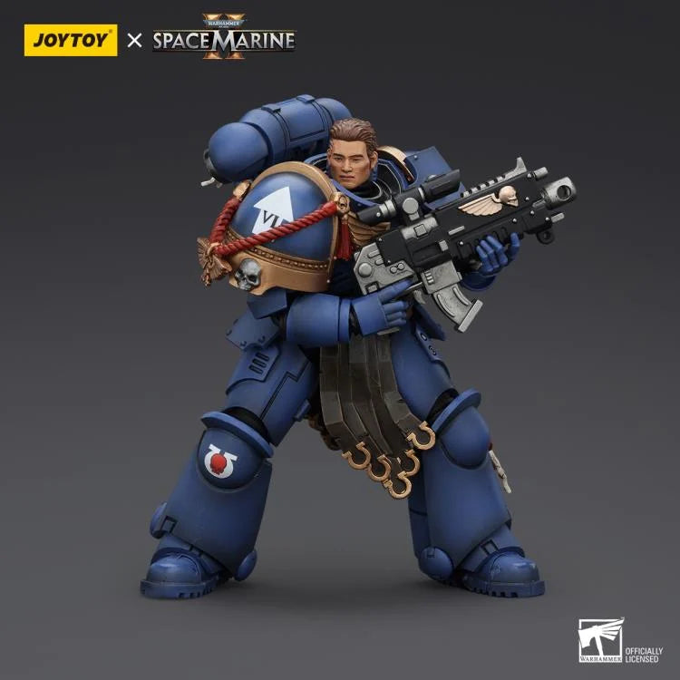 Warhammer 40,000 Space Marine 2 Ultramarines Sergeant Gadriel 1/18 Scale Action Figure