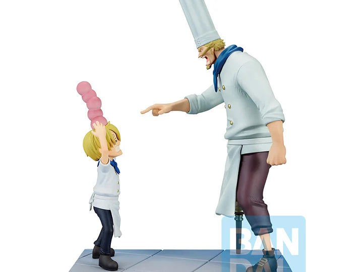 One Piece Ichibansho Revible Moment Sanji & Zeff (Road to Down) Figure