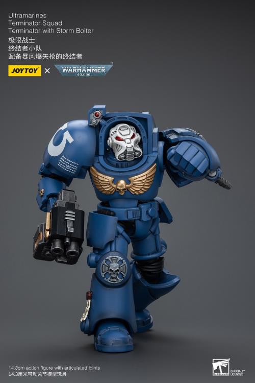 Warhammer 40K Ultramarines Terminator Squad Terminator with Storm Bolter 1/18 Scale Action Figure