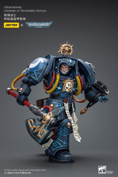 Warhammer 40K Ultramarines Librarian in Terminator Armor 1/18 Scale Action Figure