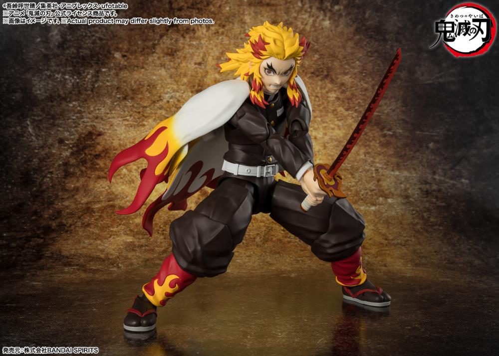 Demon Slayer Kimetsu no Yaiba S.H.Figuarts Kyojuro Rengoku Action Figure