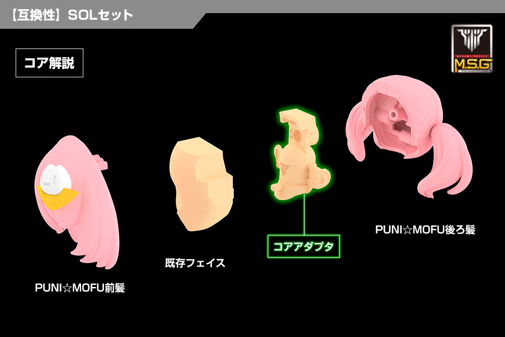 Megami Device M.S.G. 05 SOL Skin Color D Face Set