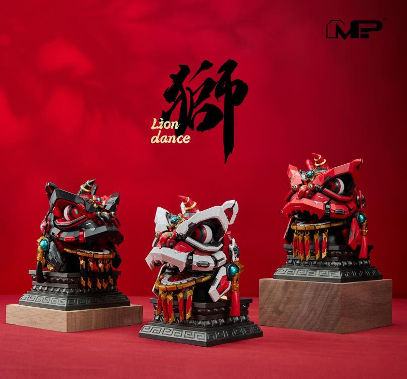 Lion Dance Assembly Model Classic of Mountains and Seas White Lion Model Kit