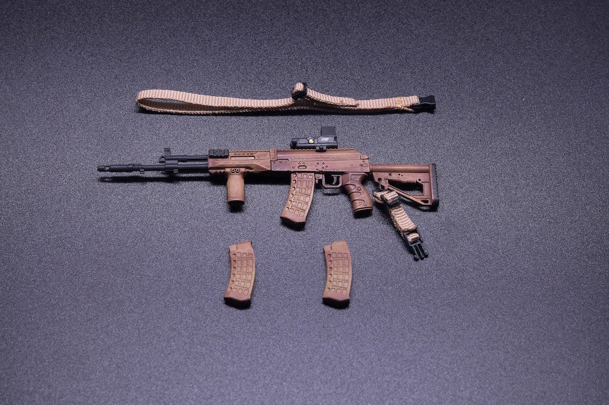 Hasuki WM-03A Assult Rifle Set (Coyote Brown) 1/12 Scale Accessory