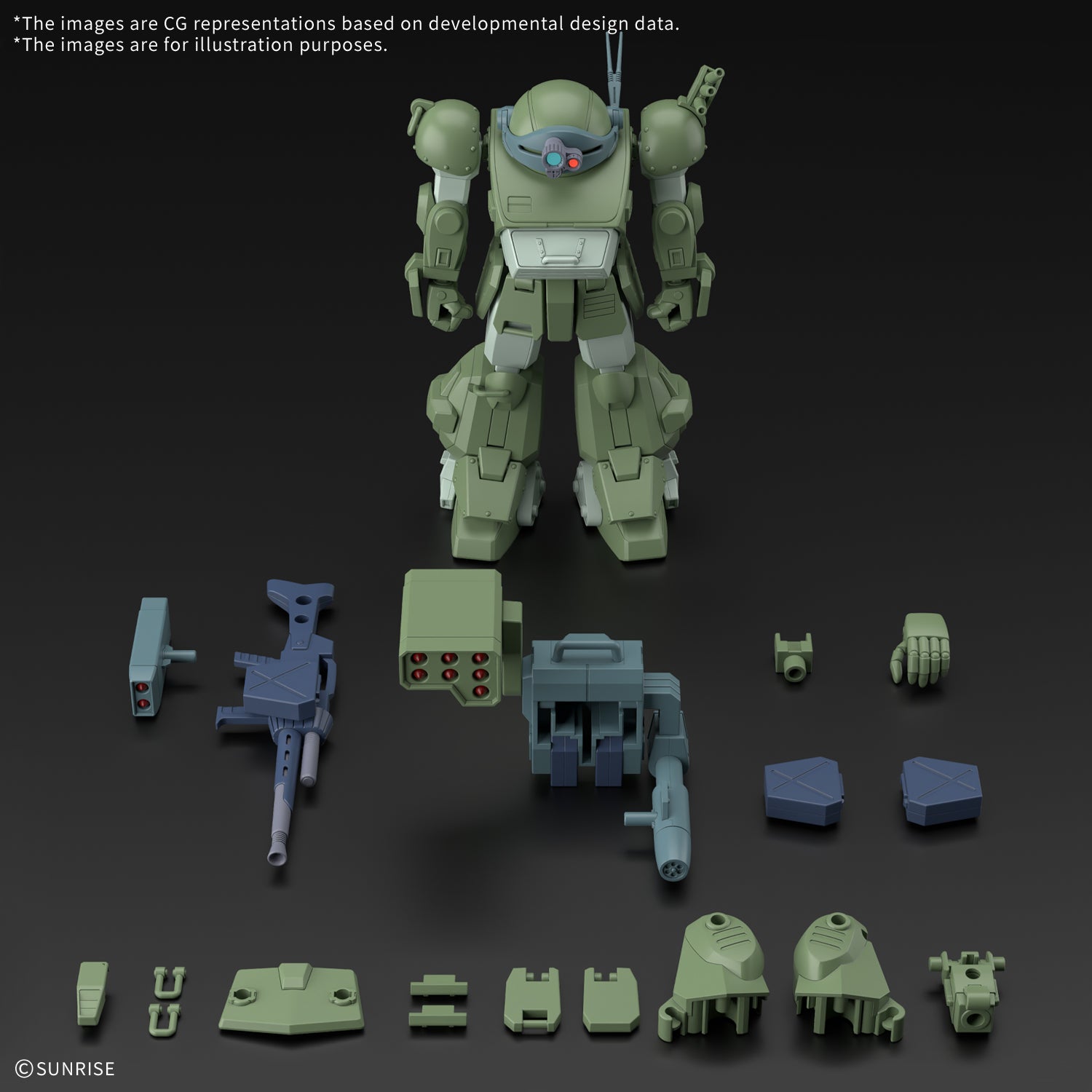 Armored Trooper Votoms HG Scope Dog Turbo Custom