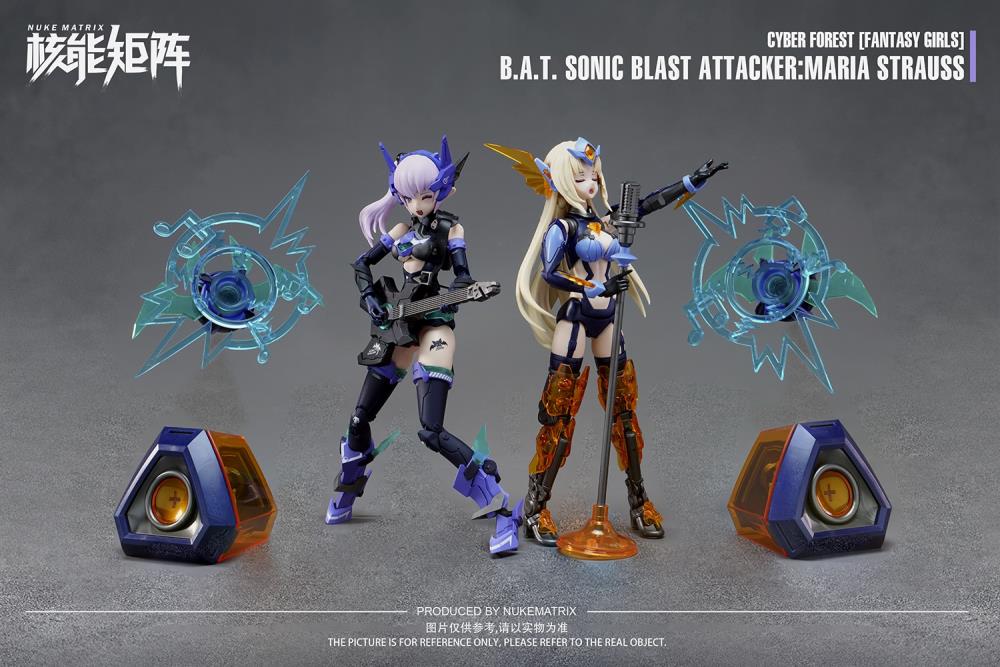 Cyber Forest Fantasy Girls B.A.T. Sonic Blast Attacker Maria Strauss 1/12 Scale Model Kit