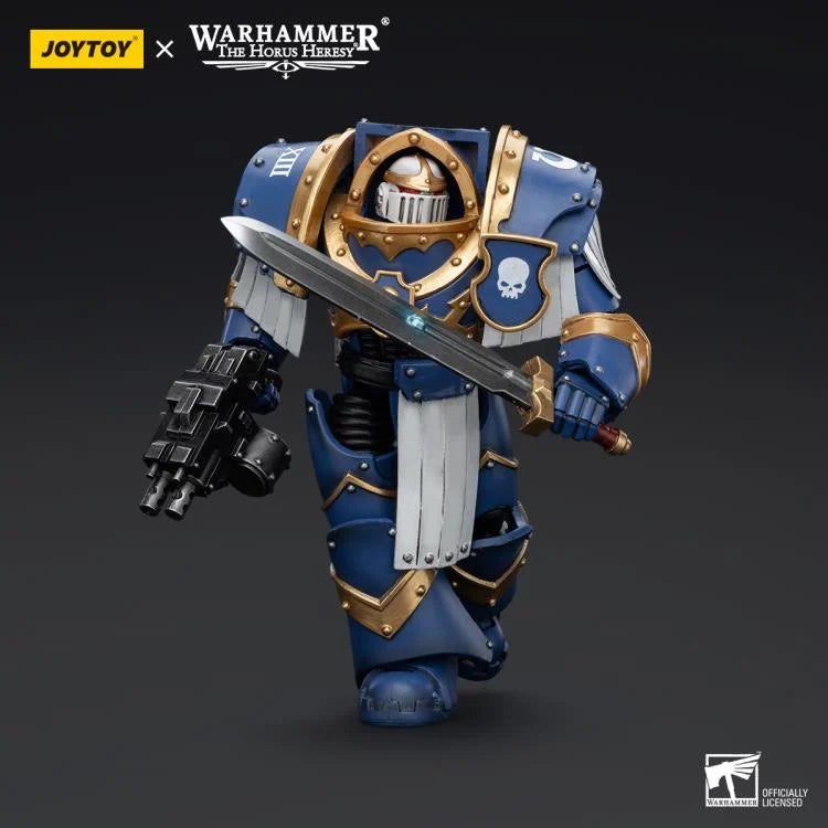 Warhammer The Horus Heresy Ultramarines Cataphractii Terminator Squad Sergeant with Power Sword 1/18 Scale Action Figure