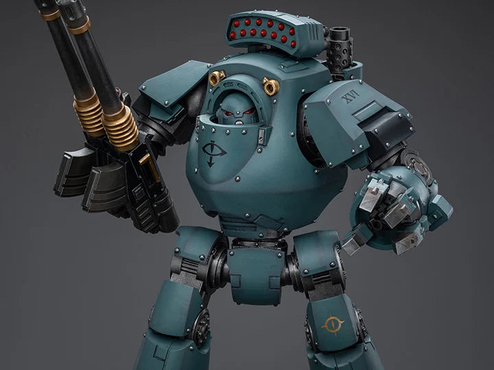 Warhammer 40k Sons of Horus Contemptor Dreadnought with Gravis Autocannon 1/18 Scale Figure