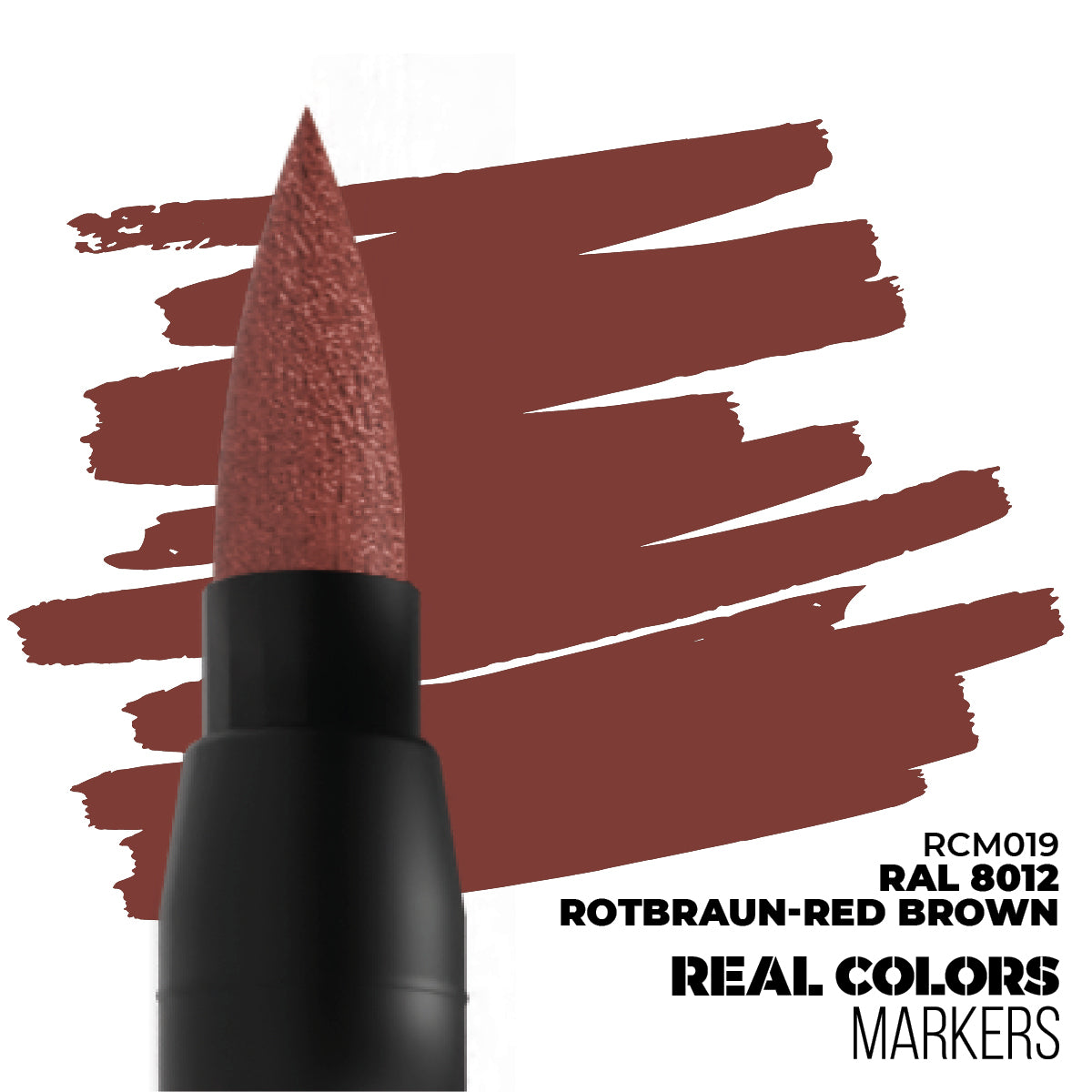 AK Interactive Real Colors Markers RAL 8012 Rotbraun-Red Brown