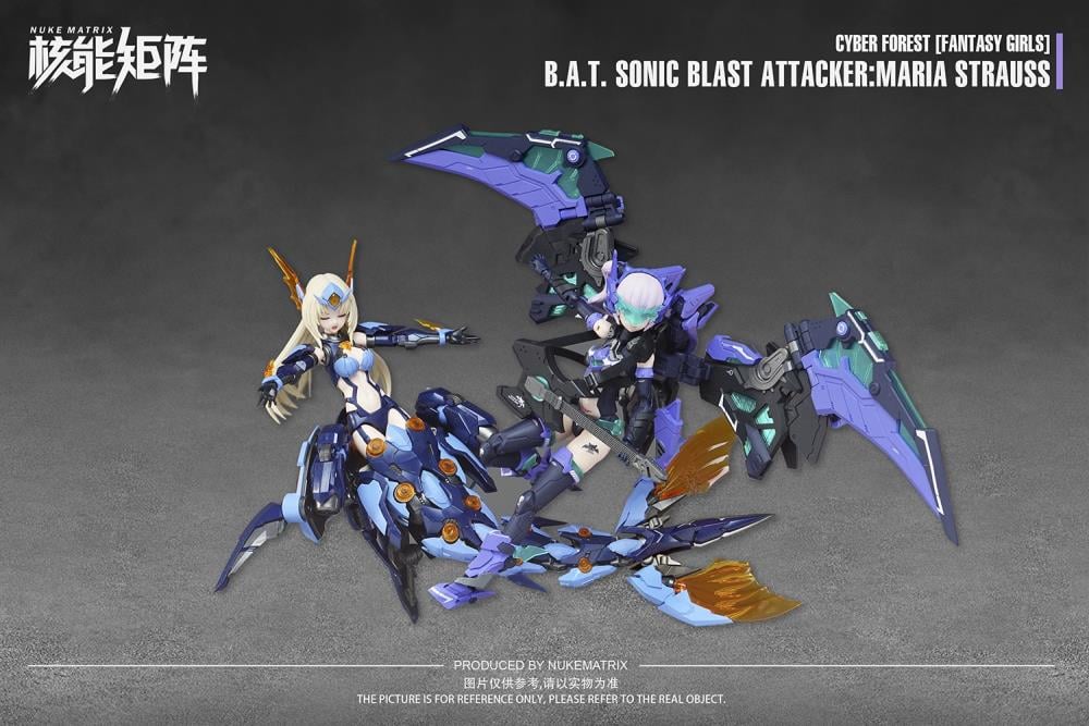 Cyber Forest Fantasy Girls B.A.T. Sonic Blast Attacker Maria Strauss 1/12 Scale Model Kit