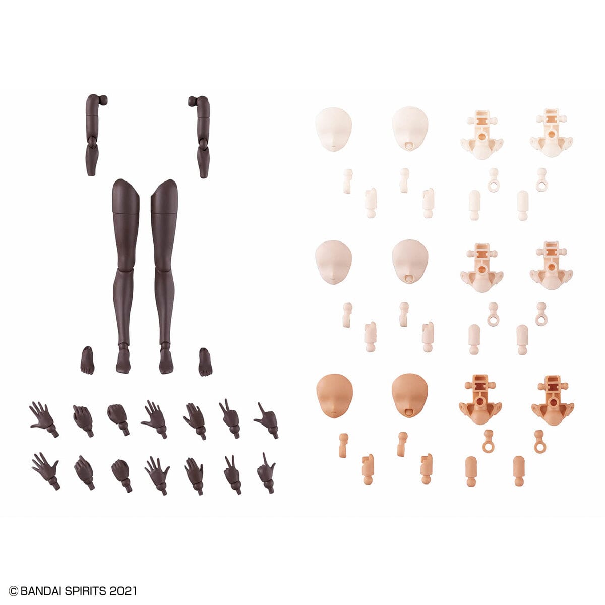 30 Minutes Sisters Option Body Parts Arm & Leg Parts (Brown)