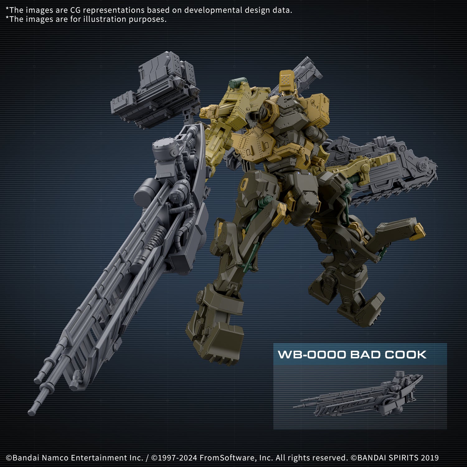 Armored Core VI Fires of Rubicon 30 Minutes Missions RaD CC-3000 Wrecker Milk Tooth Model Kit