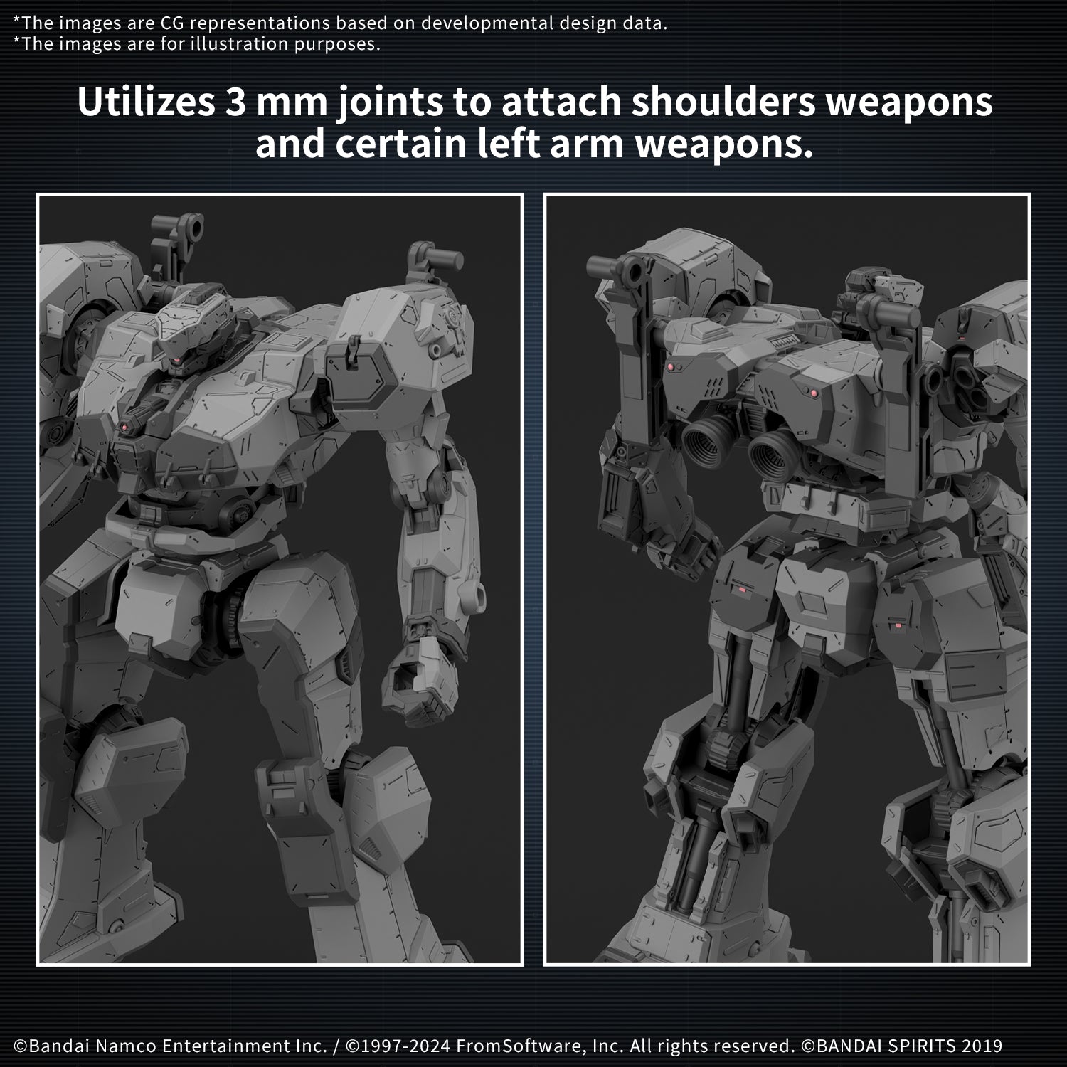 Armored Core VI Fires of Rubicon 30 Minutes Missions BD-011 Melander Model Kit