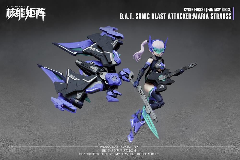 Cyber Forest Fantasy Girls B.A.T. Sonic Blast Attacker Maria Strauss 1/12 Scale Model Kit