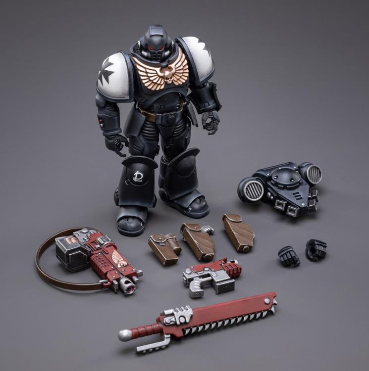 Warhammer 40k Black Templars Assault Intercessor Outriders Brother Valtus 1/18 Scale Action Figure