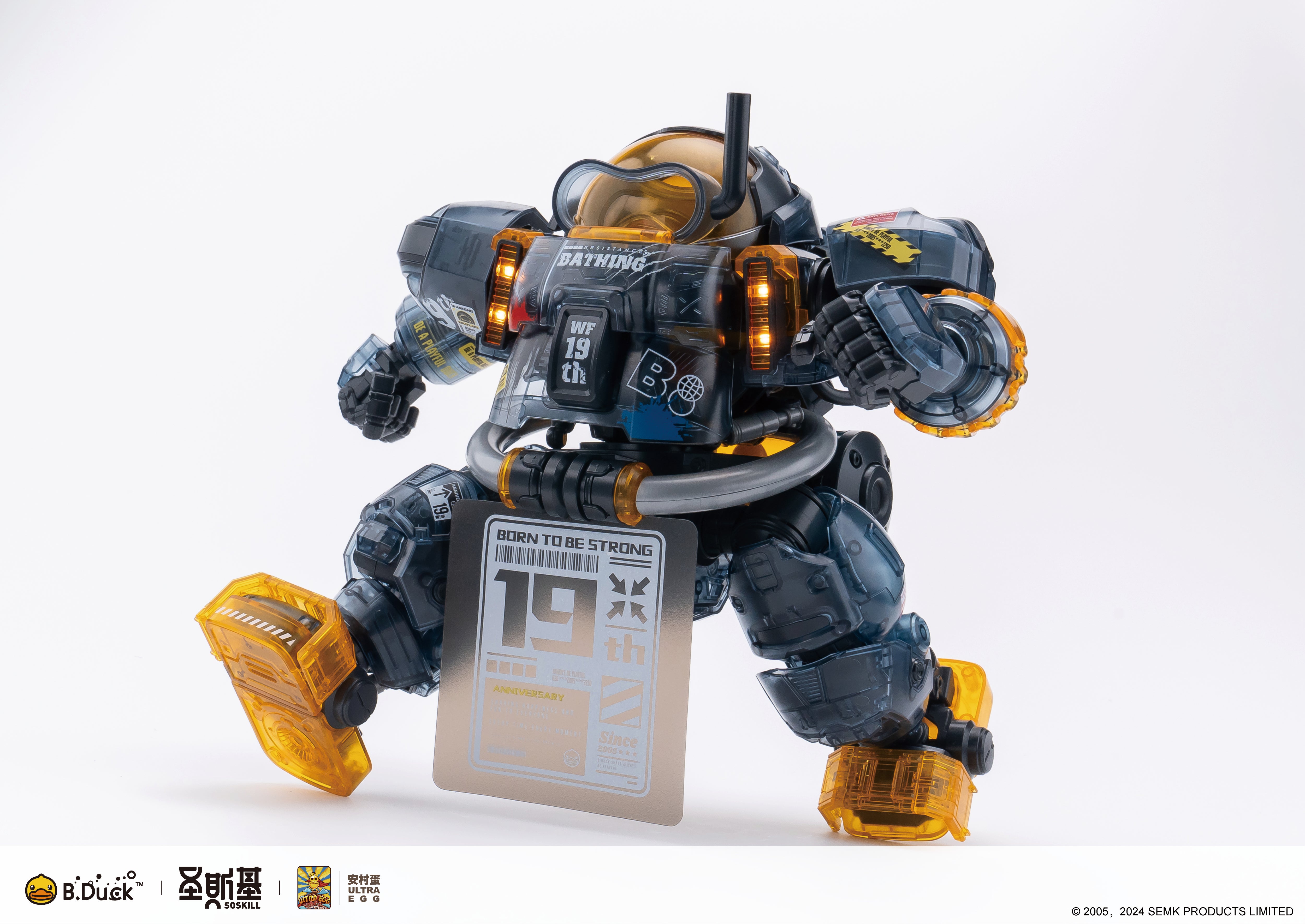 Trendy Machinery 19th Anniversary B.Duck & Spa Duck (Black Samurai Ver.) Limited Edition Model Kit