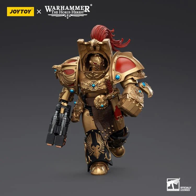 Warhammer The Horus Heresy Legio Custodes Aquilon Terminator Squad Aquilon with Twin-Linked Adrathic Destructor 1/18 Scale Action Figure