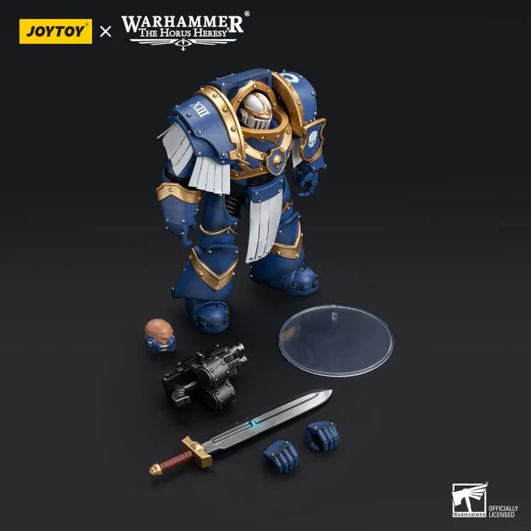 Warhammer The Horus Heresy Ultramarines Cataphractii Terminator Squad Sergeant with Power Sword 1/18 Scale Action Figure