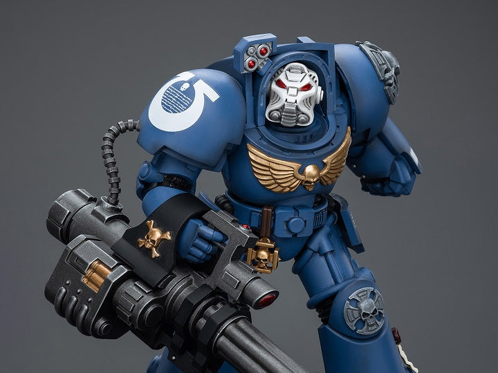 Warhammer 40K Ultramarines Terminator Squad Terminator with Assault Cannon 1/18 Scale Action Figure