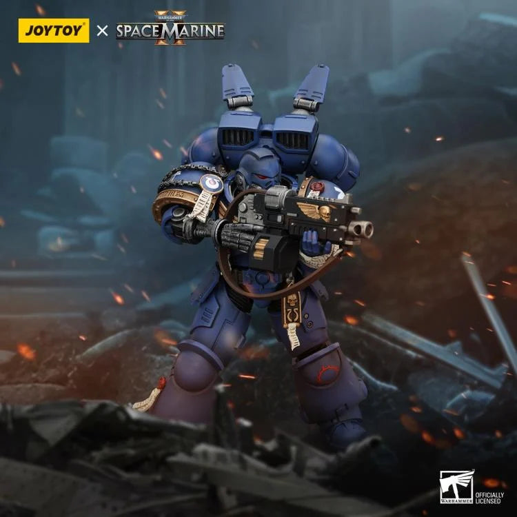 Warhammer 40,000 Space Marine 2 Ultramarines Brother Chairon 1/18 Scale Action Figure