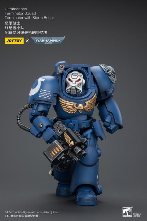 Warhammer 40K Ultramarines Terminator Squad Terminator with Storm Bolter 1/18 Scale Action Figure