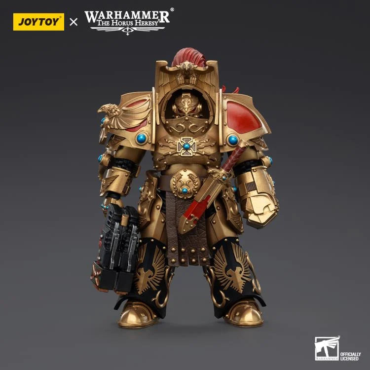 Warhammer The Horus Heresy Legio Custodes Aquilon Terminator Squad Aquilon with Twin-Linked Adrathic Destructor 1/18 Scale Action Figure