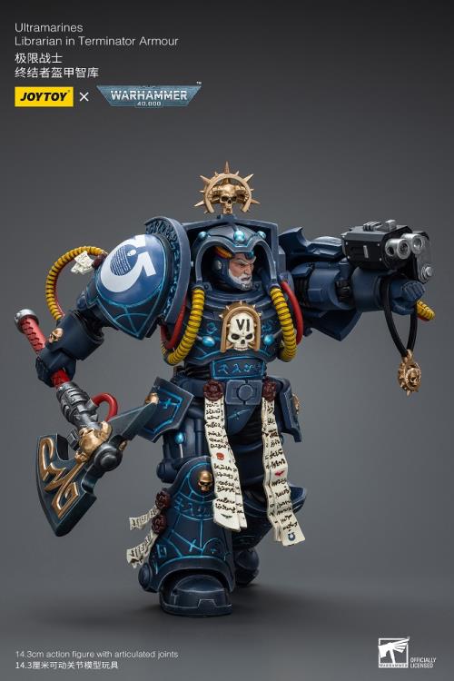 Warhammer 40K Ultramarines Librarian in Terminator Armor 1/18 Scale Action Figure