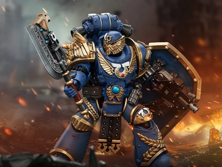 Warhammer The Horus Heresy Ultramarines Invictarus Suzerain Squad Suzerain 1 1/18 Scale Action Figure