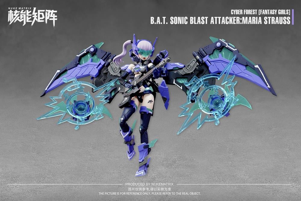 Cyber Forest Fantasy Girls B.A.T. Sonic Blast Attacker Maria Strauss 1/12 Scale Model Kit