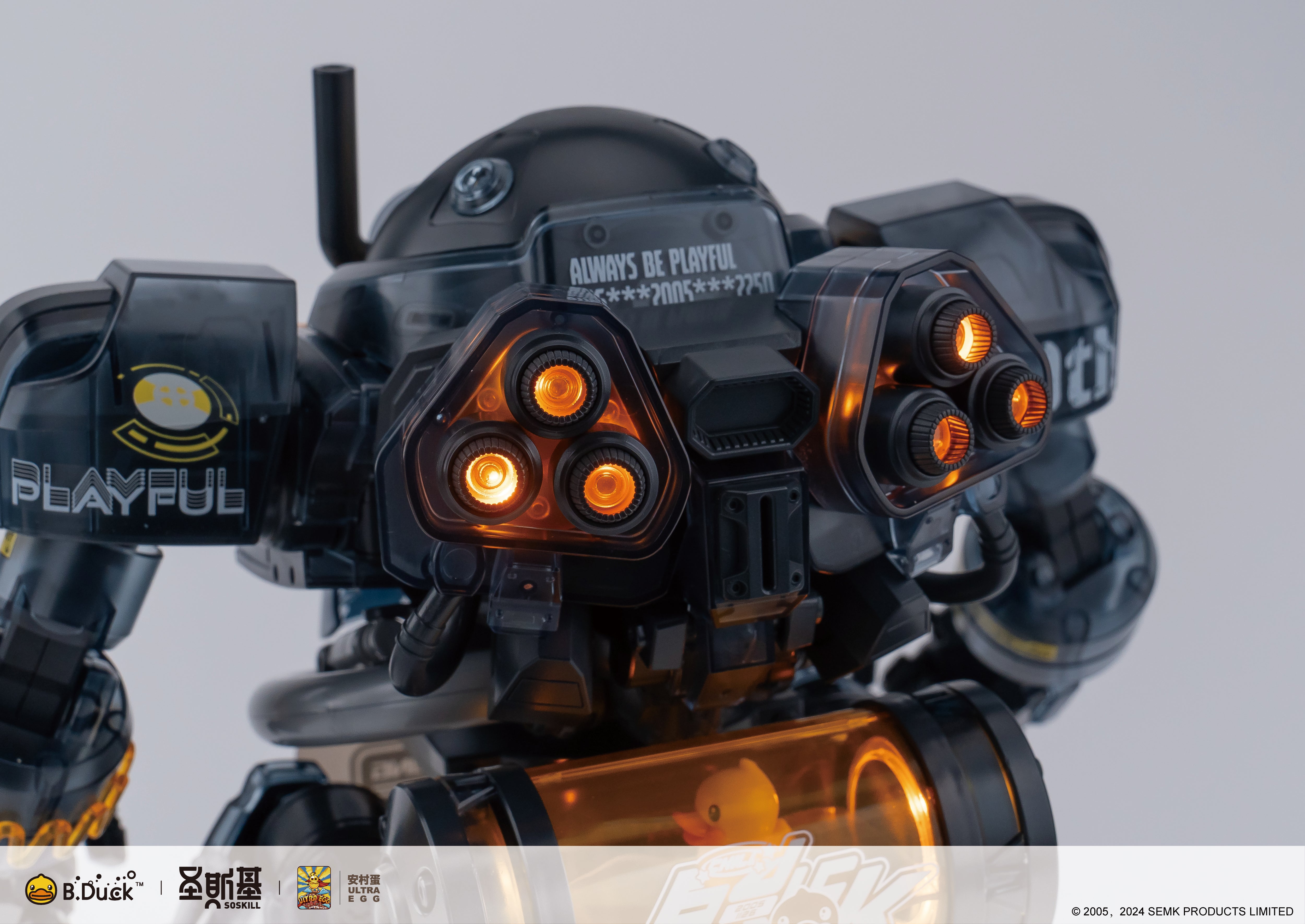 Trendy Machinery 19th Anniversary B.Duck & Spa Duck (Black Samurai Ver.) Limited Edition Model Kit