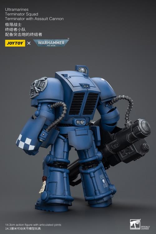 Warhammer 40K Ultramarines Terminator Squad Terminator with Assault Cannon 1/18 Scale Action Figure