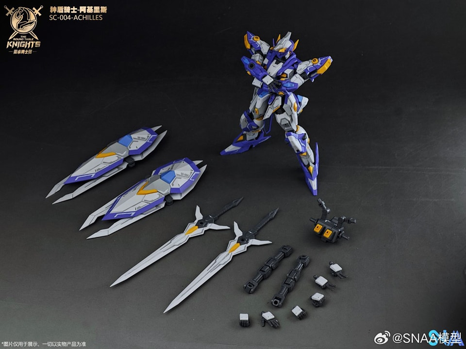 The Round Table Knights SC-004 Aegis Knight Achilles 1/144 Scale Model Kit