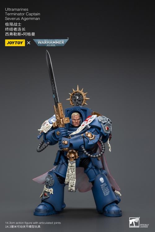 Warhammer 40K Ultramarines Terminator Captain Severus Agemman 1/18 Scale Action Figure