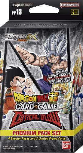 Dragon Ball Super Masters Trading Card Game Critical Blow Premium Pack Set 13