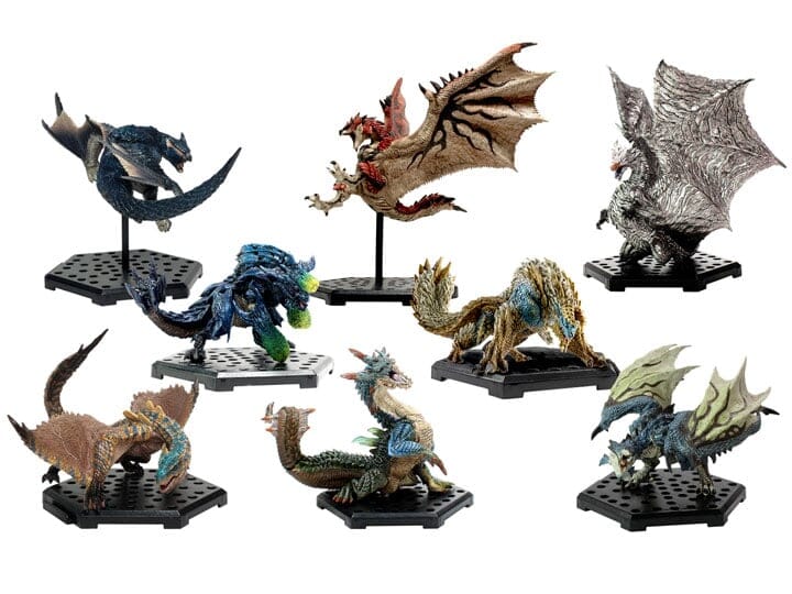 Monster Hunter 20th Anniversary Capcom Figure Builder Standard Model Plus Best Selection Vol.1 Box of 8 Figures