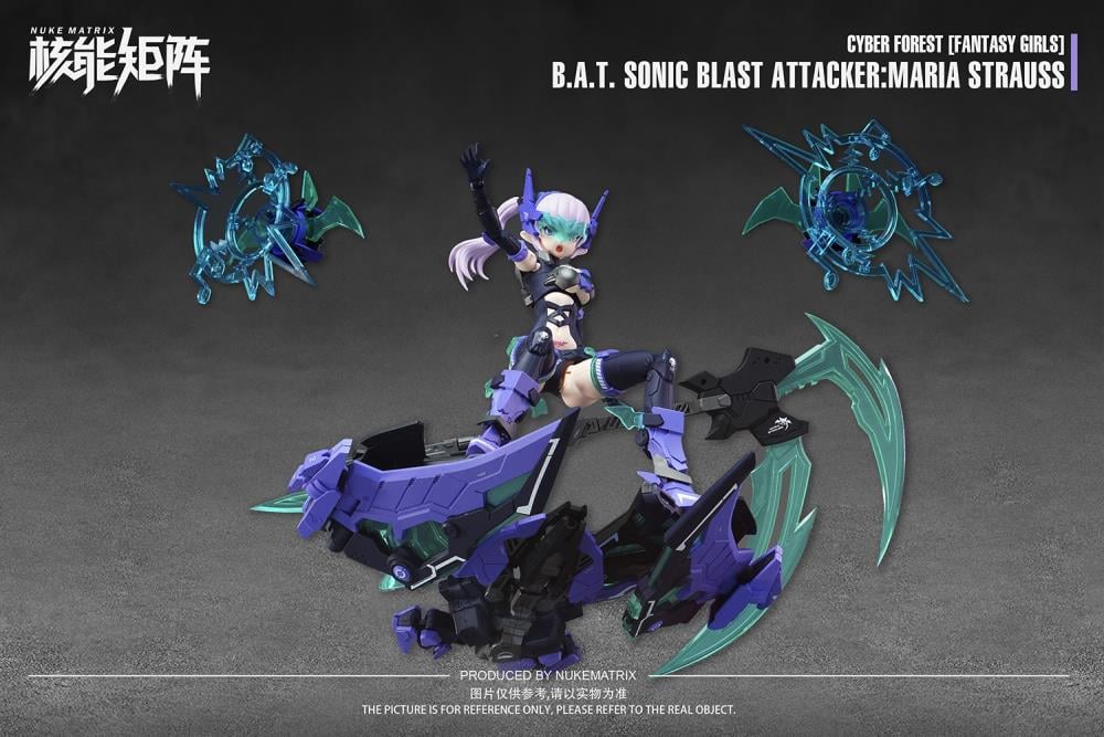 Cyber Forest Fantasy Girls B.A.T. Sonic Blast Attacker Maria Strauss 1/12 Scale Model Kit