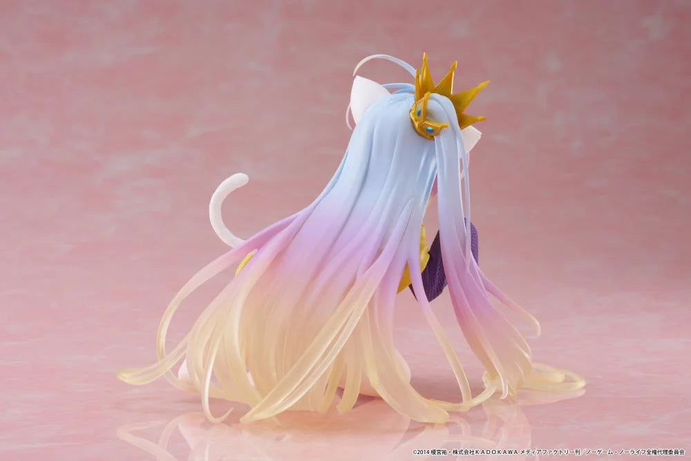 No Game No Life Desktop Cute Shiro (Cat Ear T-Shirt Ver.) Figure